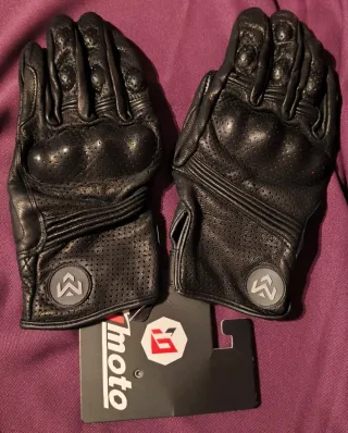 Guantes Retro Moto de Piel MJMOTO. NUEVOS!!