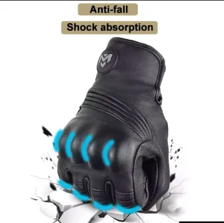 Guantes Retro Moto de Piel MJMOTO. NUEVOS!!