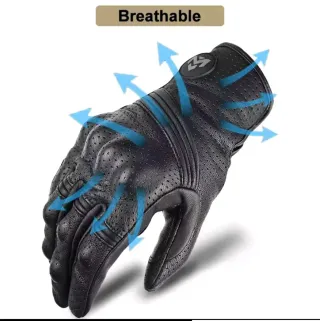 Guantes Retro Moto de Piel MJMOTO. NUEVOS!!