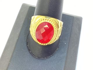 sello oro 18k con circonita