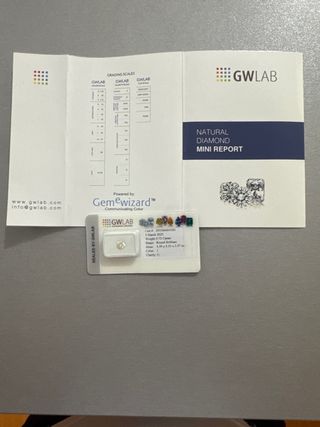 Diamante Natural 0.72 ct Certificado