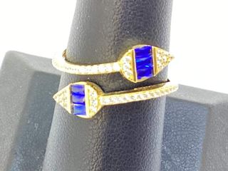anillo oro 18k con piedra con circonita