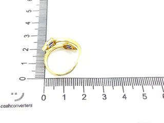 anillo oro 18k con piedra con circonita