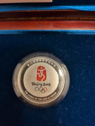 Set monedas plata olimpiadas Beijing 2008