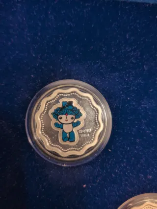 Set monedas plata olimpiadas Beijing 2008