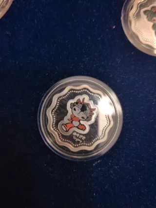 Set monedas plata olimpiadas Beijing 2008