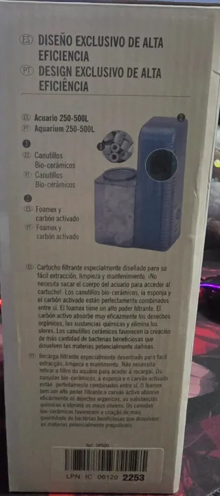 Filtro Interior para Acuarios de 500 L/h Optimus