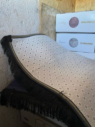 Azul alfombra de oración Grueso y acolchado nuevo