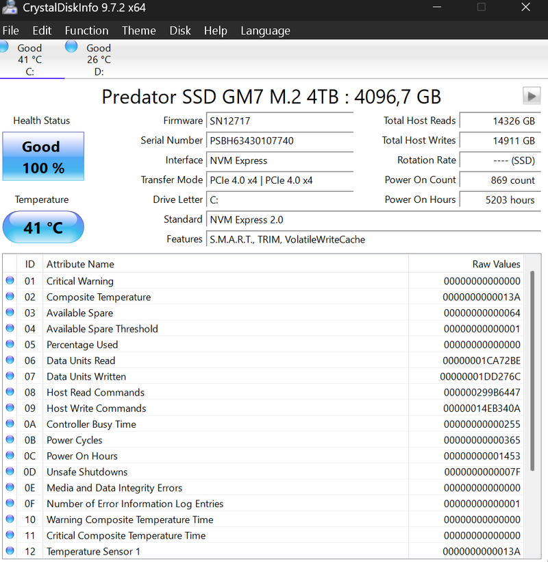 SSD Nmve 4TB 2280 predator afbeelding 3