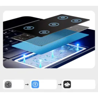 Funda con teclado Nimin para iPad Pro 11 en Inglés