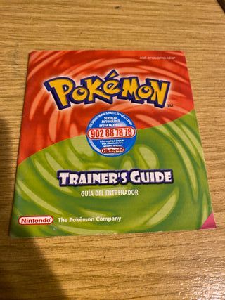 Lote manuales originales pokemon gameboy ds
