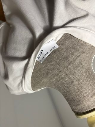 Camiseta crop Bershka blanca talla única