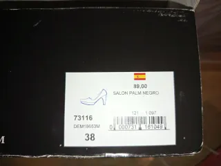 Zapatos Pura Lopez Talla 38 Rosa y Dorado