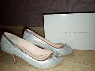 Zapatos Pura Lopez Talla 38 Rosa y Dorado