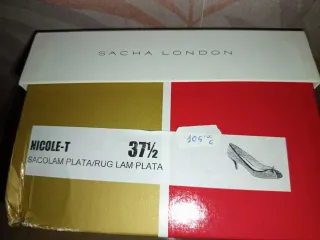 Zapatos Pura Lopez Talla 38 Rosa y Dorado