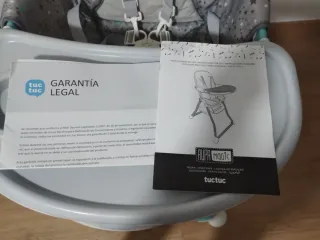 Trona Tuc Tuc portátil gris estrellas