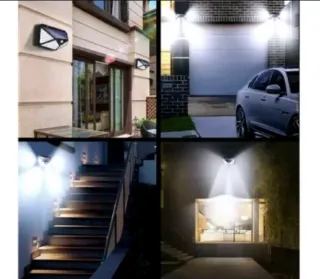 6x Faretti Solari LED 100 con Sensore Movimento