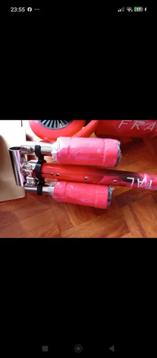 Patín infantil rojo plegable