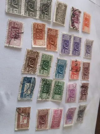 Francobolli posta pneumatico Italia usati