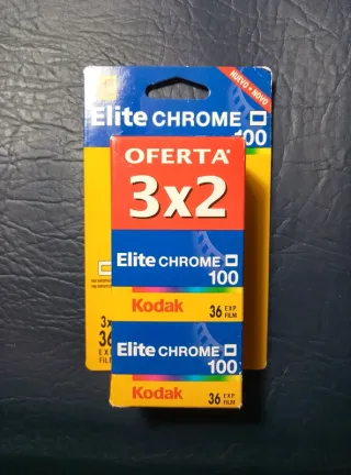 3 rolos Kodak Elite Chrome 100 135-36exp