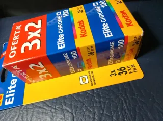 3 rolos Kodak Elite Chrome 100 135-36exp