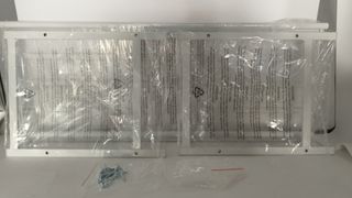 Relaxdays Scarpiera in Metallo a 2 Ripiani, Armadio Scarpe Aperto Impilabile, per Corridoio, 6 Paia, 33,5x70x26 cm, Bianco