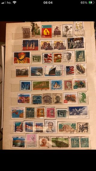 63) Lotto Francobolli Misti Mondo