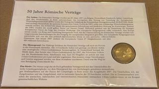 Germania moneta 2 Euro 2007 Trattato di Roma