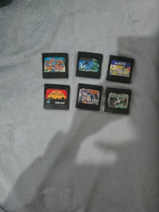 Lote 6 juegos Game Gear. Lo que se ve en la foto.