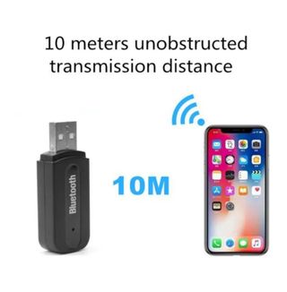 Receptor de música inalámbrico USB Bluetooth blanco