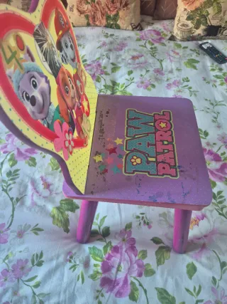 Mesa y silla infantil Paw Patrol