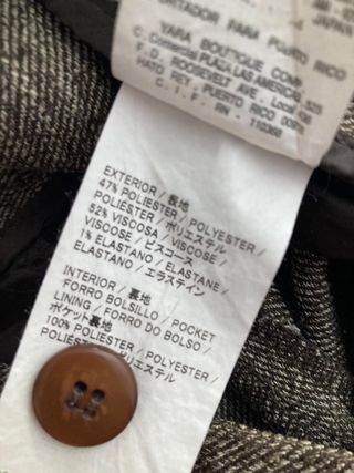 Pantalones Adolfo Domínguez Marrón/Gris