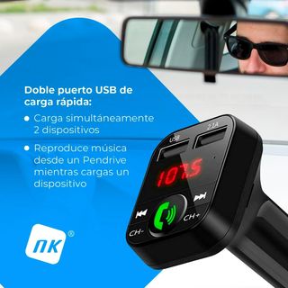 NK Transmisor FM Bluetooth V5.0 para Coche Y Camión 12/24V