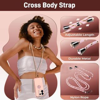 Funda para Xiaomi Redmi Note 13 Pro 5G/Poco X6 5G con Cuerda y Anillo de Soporte 360°