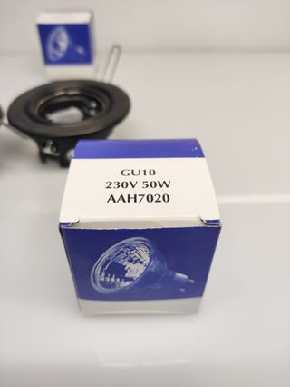 Lotto 4 faretti incasso Ø 8,5-9 cm nero bianco ori