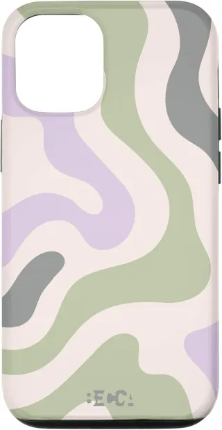 Funda Carcasa para iPhone 13 Verde Salvia Retro