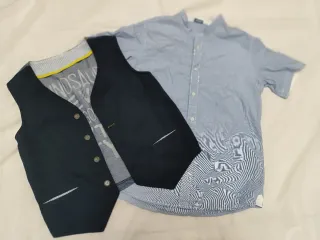 Completo Primigi camicia e gilet 12 anni