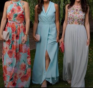 Vestido largo fiesta Dolores Promesas T.38