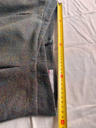 Gonna midi vita alta vintage verde taglia M