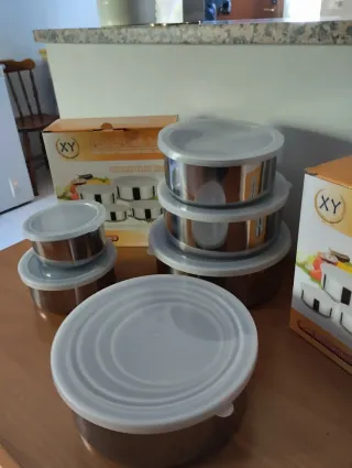 Set 10 Contenitori Acciaio Inox XY