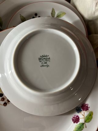 Servizio Porcellana Richard Ginori Frutta