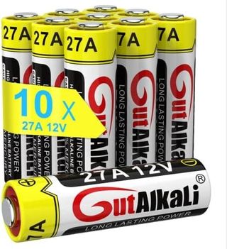 Pilas alcalinas 27 A - 12 V, 1O Unidades .L828 / LR27