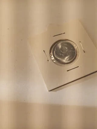 Moneta 5 Lire 1970 Delfino