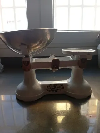 Balanza báscula inglesa vintage