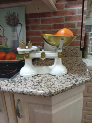 Balanza báscula inglesa vintage