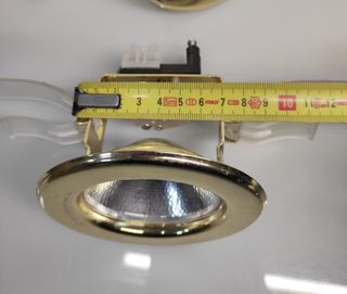 Lotto 6 faretti incasso Ø 9,5 cm nero oro IGuzzini