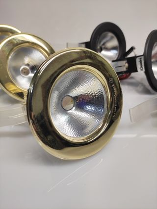 Lotto 6 faretti incasso Ø 9,5 cm nero oro IGuzzini