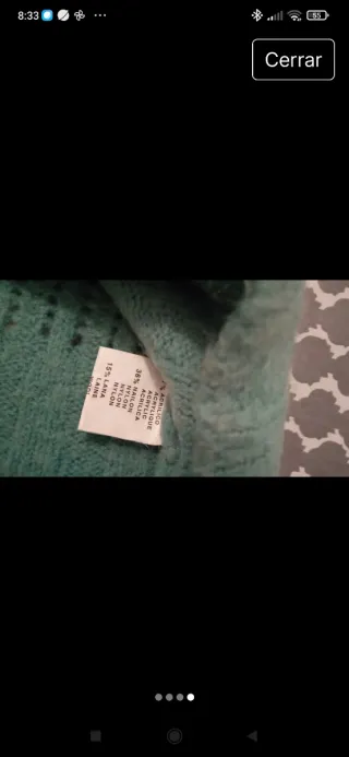 Jersey cuello alto verde agua