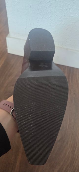 Botín cowboy piel burgundy talla 42