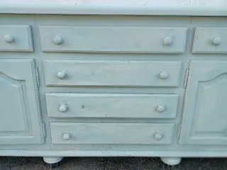 Aparadorvintage verde/azul desgastado REBAJADO!!!!